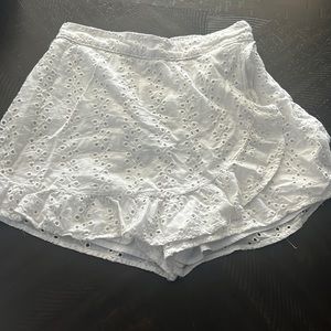 Hollister Ulta High Rise White Skirt Xs